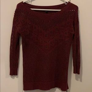 American Eagle burgundy sweater (xxs)